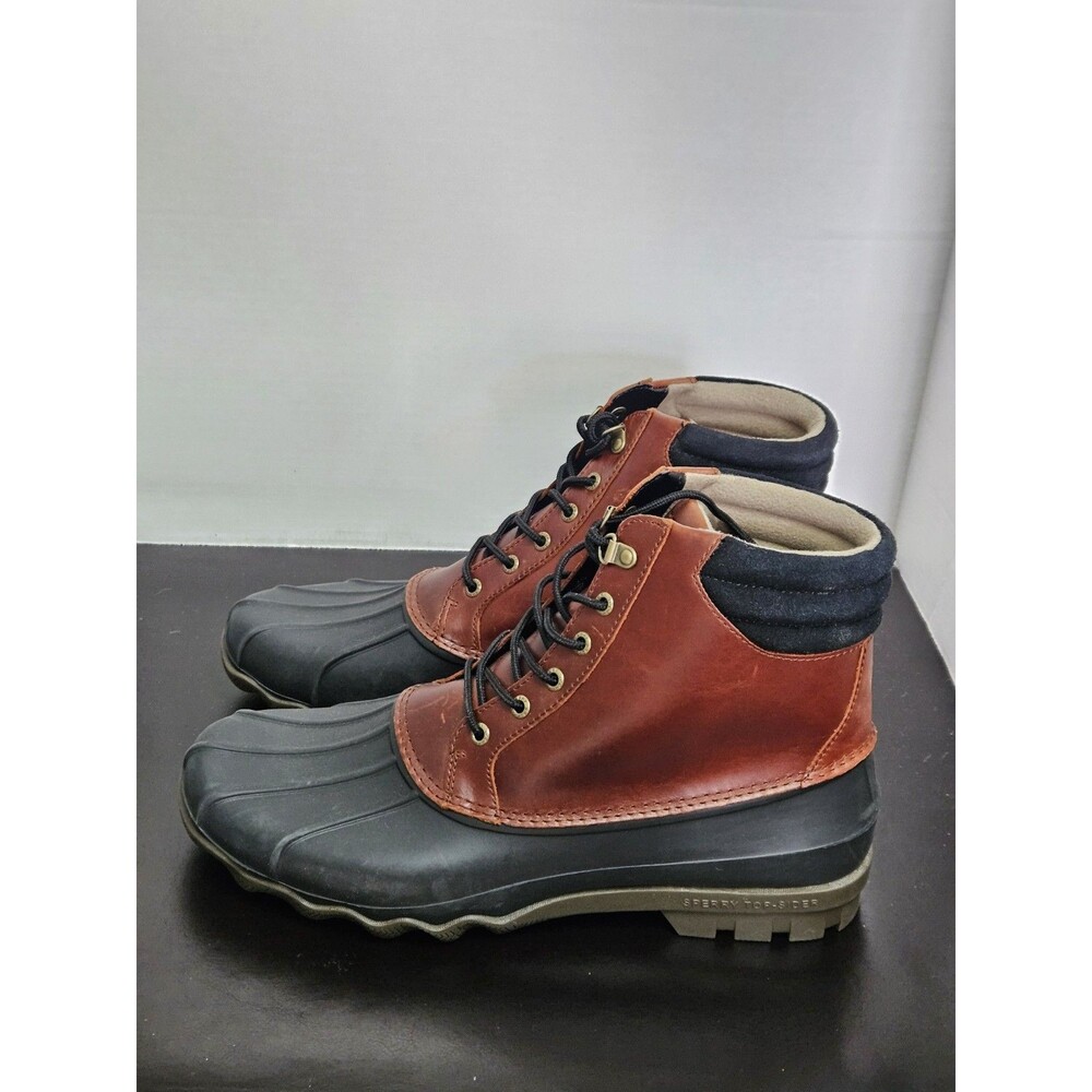 Sz 12 - Sperry Cold Bay Men's Duck Boot- Brown Blue